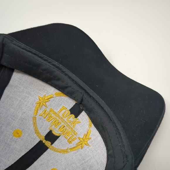 Hammer Lock Slideback Baseball Cap Black One Size Adjustable Embroidered Gillman - Picture 8 of 9